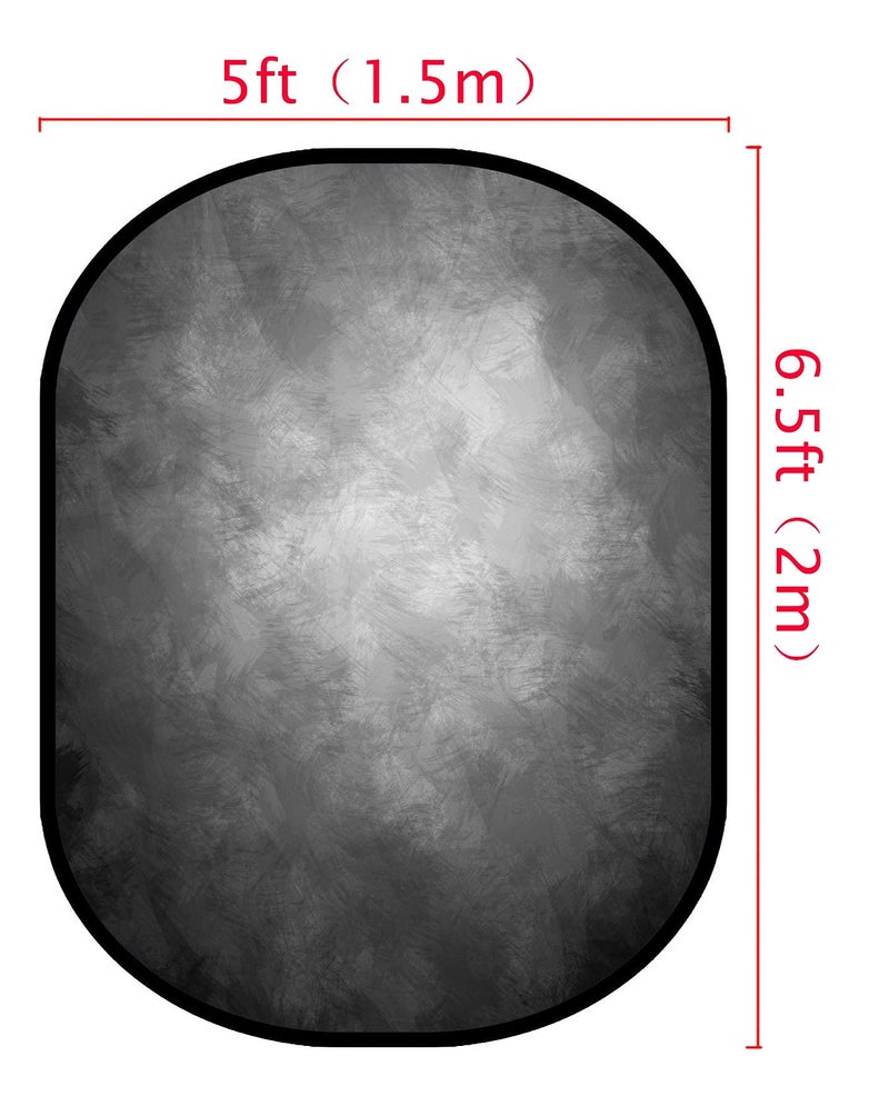 Kate Collapsible Backdrop Pop Up Photo Backdrops Grey Portable Background for Portrait Photography, for Video, for Live Stream, 5x6.5ft - Image 3